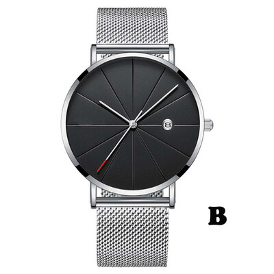 

Gobestart Simple And Unobtrusive Business Network Strap Casual Mens Quartz Watch
