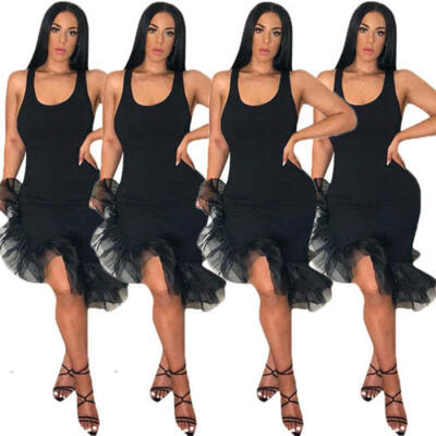 

Womens Sleeveless Bodycon Bandage Club Evening Party Cocktail Short Mini Dress