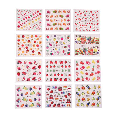 

1224 Sheet 3D Mixed Pattern DIY Nail Art Decals Water Transfer Sticker Kit