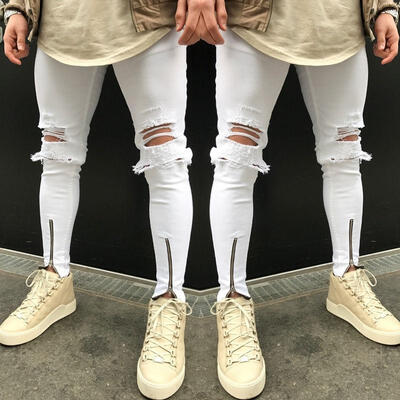 

Fashion Classic Men&39s Slim Fit Straight Biker Jeans Trousers Casual Pants Lot