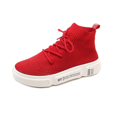 LZJ Heigh Shoes Stretch Sock Shoes Platform Elastic Sneakers Outdoor Women Shoes Tenis Feminino Breathable Casual Female Shoes
