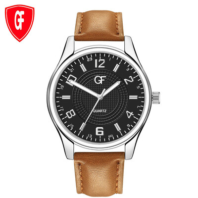

Gobestart Hot Man Leather Watch Whatever Late Anyway Letter Watches New Pointer glow