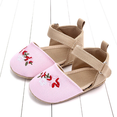 

Cute Baby Girls Newborn Infant Cartoon Floral Casual First Walker Toddler Shoes