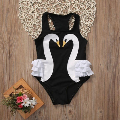 

Toddler Kids Baby Girl Swan Bikini Swimwear One-Piece Swimsuit Swimming Costumes