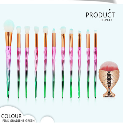

Toponeto 12Pc Makeup Brushes Set Powder Foundation Eyeshadow Eyeliner Lip Cosmetic Brush