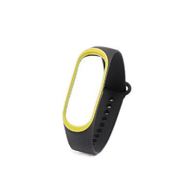 

Replacement Wrist Strap for Xiao-Mi Band 34 Universal Silicone Duotone Wrist Straps BrownWhite