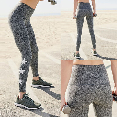 

Starmoon Ladies Star Printing Aerobic Slim Sports Running Yoga Pants