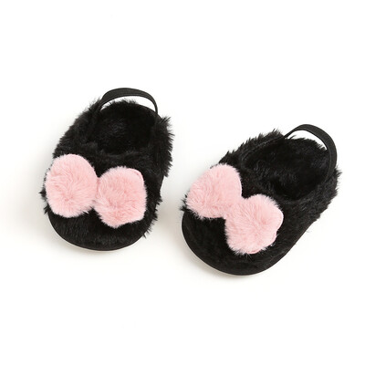 

2019 Baby Girl Cute Plush Soft Slide Slip On Flat Sandal Slipper Casual Infant Crib Shoes
