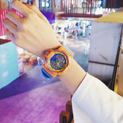 

Personality Creativity of Colour-Colour-Coloured Electronic Watch Girls Junior High School Students Sports Waterproof Korean Simpl