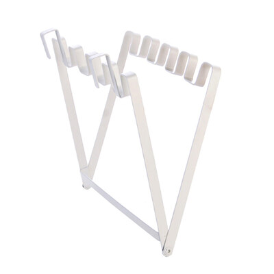 

Metal Kitchen Cupboard Door Back Hanging Trash Bag Holder Garbage Rack Organizer