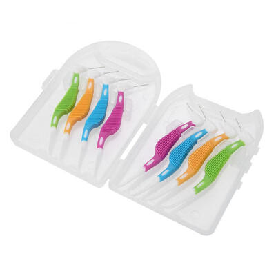 

Greensen 8pcsset Colours Disposable Toothpicks Soft Interdental Brushes Dental Oral Care Tools