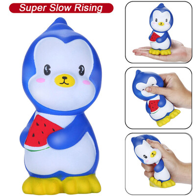 

YIWULASquishies Cute Watermelon Penguin Slow Rising Fruits Scented Stress Relief Toys