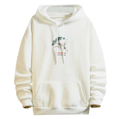 

Toponeto Mens Casual Fashion Letters Printed Pullover Hoodie Loose Outwear Tops Blouse