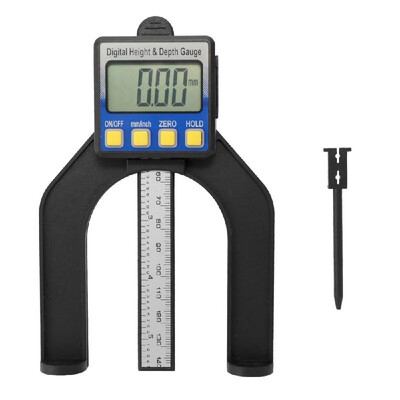 

High Precision LCD Digital Display Slide Caliper Vernier Ruler Height&Depth Gauge with Measuring Range of 0-85mm Bottom with
