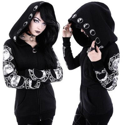 

Fashion Printing Womens Long Sleeve Sweatshirt Casual Pullover Hoodie Tops
