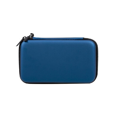 

Hard Drive Storage Bag Portable Carrying Case EVA Shockproof Organizer for Hard Disk Cables Charger Impact Resistant Blue