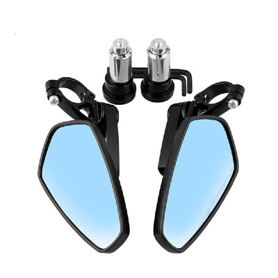 

1 Pair 78" 22mm Motorcycle Bar End Mirrors Rear View CNC for Honda GROM MSX125 CB500F for Kawasaki Z125 pro Z650 Z750 Z800 Z900