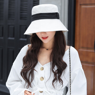 

Creative Cap Ladies Summer Sunscreen Cotton Fishermans Cap Female Japanese Version Sunscreen Protective Fishermans Cap