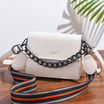 

Womens new fashionable Korean version of the single shoulder diagonal bag with INS ladiesbag chain