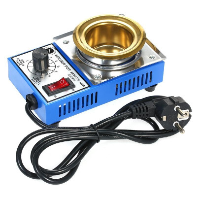 

300W 220V 100mm 1200g Mini Lead Free Soldering Pot Titanium Coating Stainless Steel Solder Pot Compact Temperature Adjustable Sold