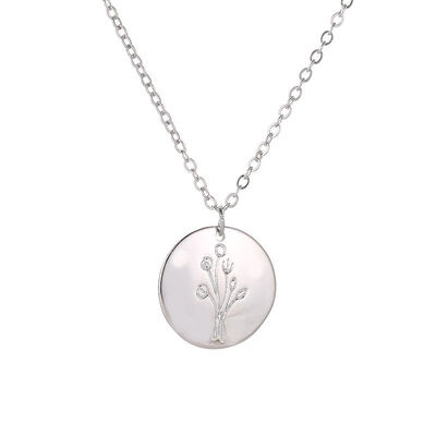 

Alloy Plating Tree Pendants Necklaces Women Simple Jewelry harajuku Clavicle Delicate Cute Minimalist Chain Necklace New