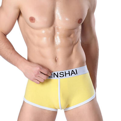 

Mens Comfort Cotton Boxer Briefs Breathable Quick-Dry Underwear