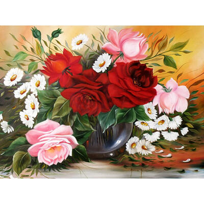 

5D DIY Diamond Painting Warm Flowers Cross Stitch Embroidery Rhinestones