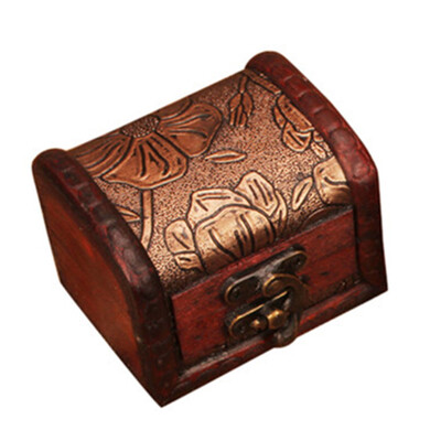 

〖Follure〗Wood Handmade Lock Box Storage Organizer Jewelry Bracelet Pearl Case Gift