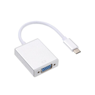 

Type-C to Female VGA Adapter Cable Converter USB-C to VGA HDTV Adapter Cable For Samsung Galaxy S9 Macbook for Monitor Projector T
