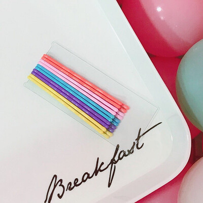 

10pcspack Korean Woman Color Mix Cute Clip Young Girls Sweet Heart Hairpin Hair Accessories