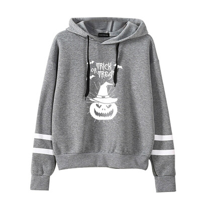 

2019 New Fashion Women Men Cool Print Hoodie Funny Horror Hooded Halloween Sweatshirt Pullover Tops