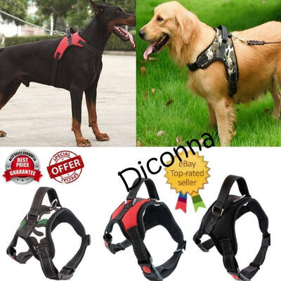 

Hot Sell Pet Dog Vest Harness Leash Collar Set No Pull Adjustable High Quality  L XL