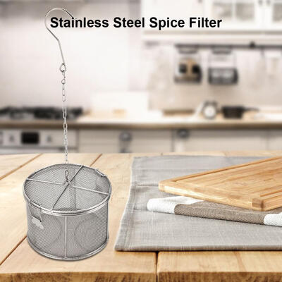 

Greensen Stainless Steel Tea Ball Strainer Soup Seasonings Seperation Basket Spice Filter Seasonings Seperation Soup Seperation