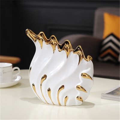

Modern art porcelain flowers vase home decor craft ornaments room decoration ceramic vase European home interior soft furnishings