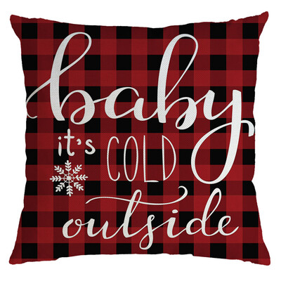 

Siaonvr Christmas Pillow Cover Pillowcases Decorative Sofa Cushion Cover 45x45cm