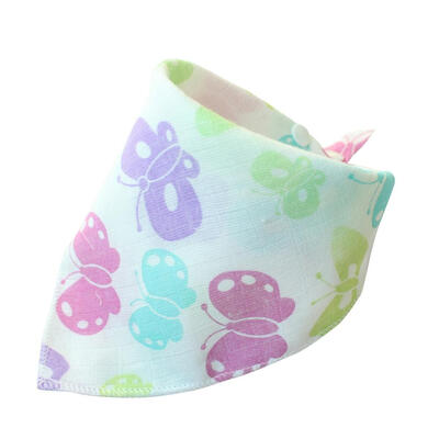 

Baby Bibs Triangle Double Layers Cotton Cartoon Animal Baby Bibs Dribble Bibs