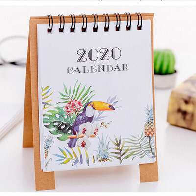 

Siaonvr 2020 Cute Cartoon Mini Table Desk Calendar memorandum Plan Calendar