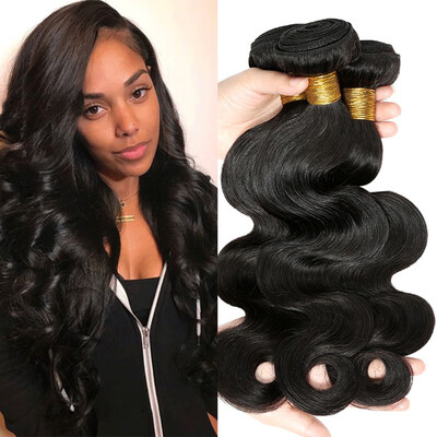 

New Arrival Brazil Mixed Length 3 Bundles Brazilian Body Wave Hair Black16"18"20"Inch