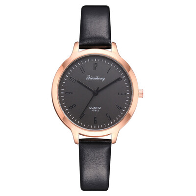 

Watch ladies fashion trend quartz watch European&American simple wind PU belt watch