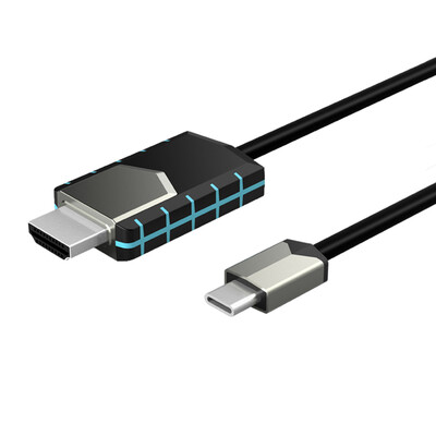 

Type-c Video Adapter Cable USB-c To HD Converter Cord 4K Resolution Laptop To HDTV Projector Cable