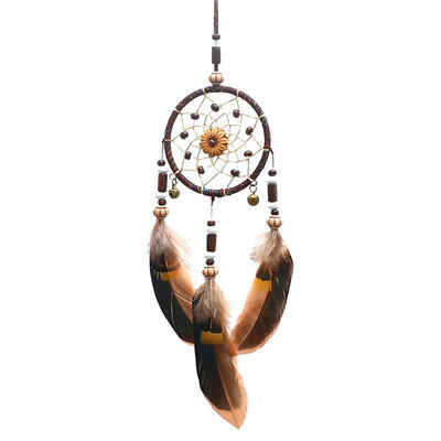 

Feathers Craft Dream Catcher Net Handmade Dreamcatcher Car Home Decoration