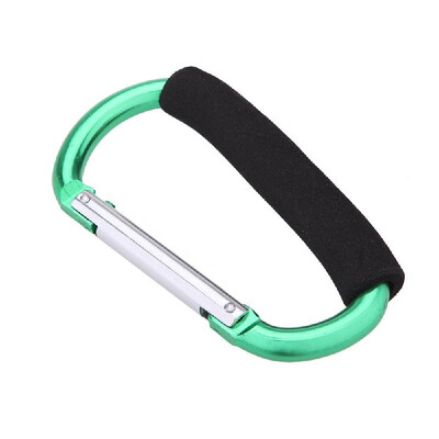 

140mm 14cm Large D-shaped Aluminium Alloy Carabiner with Soft Handle Shopping Hook Camping Hook Outdoor Keychain