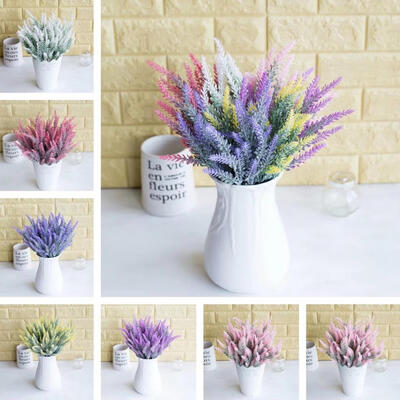 

1Pc Artificial Fake Lavender Flower Plants Wedding Party Home Office Decoration