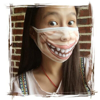 

〖Follure〗Unisex Woman Fun Anime Funny Expression Emotional Anti-Dust Warm Face Mask