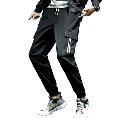 

Gobestart Mens Summer New Style Fashion Overalls Casual Pure Colour Comfortable Trousers
