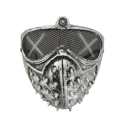

Halloween Mysterious Stage Mask With Rivets Cool Street Style For Man Black Gold Party Face Plastic Masks Accessories