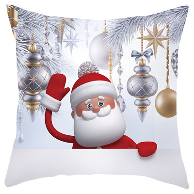 

Siaonvr Christmas Sofa Pillow Case 3D Snowman Cushion Cover Decorative Covers