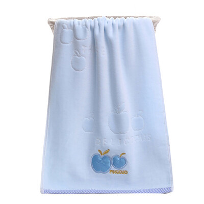 

35x75cm Apple Water Absorbent Washing Bathing Shower Cotton Towel Washcloth