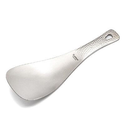 

Outdoor Titanium Rice Spoon Scoop Home Kitchen Cooking Spatula for Camping Hiking Picnic