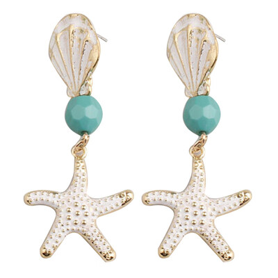 

Summer Beach Women Shell Starfish Ball Drop Dangle Stud Earrings Jewelry Gift